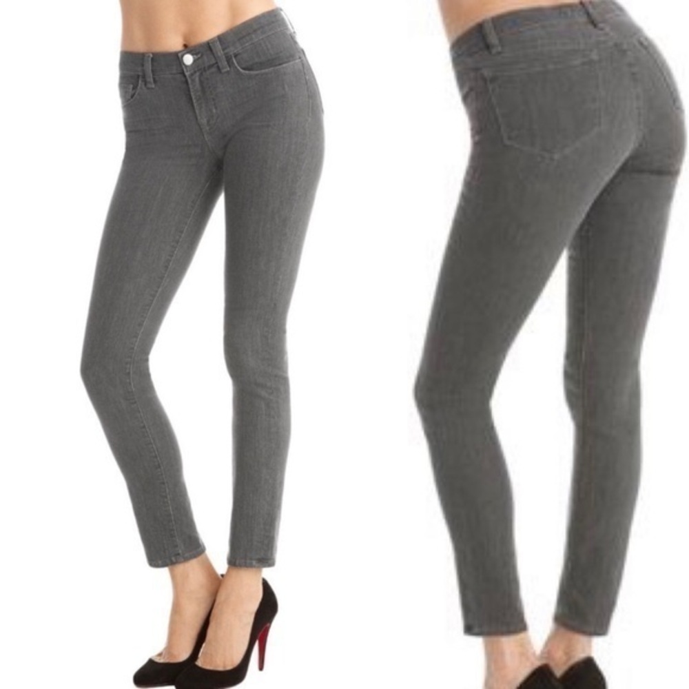 J Brand Skinny Leg Grey Jeans in Triton